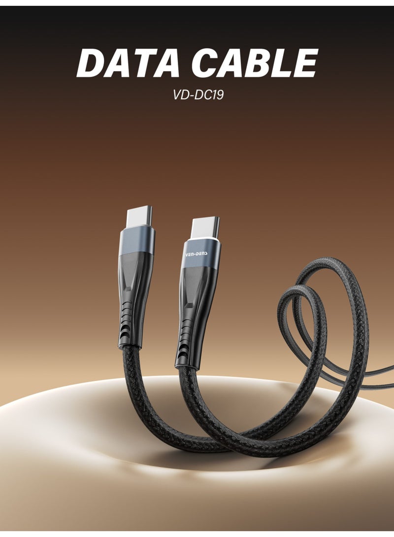 فين ديونز كابل بيانات فين-دنس VD-DC19L من USB-A إلى لايتنينج مصنوع من PVC (أسود) – شحن سريع 5 فولت/2.4 أمبير، موصلات معززة، تصميم مقاوم للتشابك، مثالي لأجهزة آيفون وآيباد وأجهزة لايتنينج - Image 3