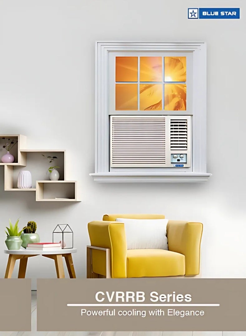 Bluestar 1.5 Ton 1 Star Window Air Conditioner (Model WM18CVRRB3-01) | High Ambient Cooling | 100% Copper | Energy Saver Mode | Anti-Corrosive Blue Fins | Suitable for Medium Rooms | White - Image 5
