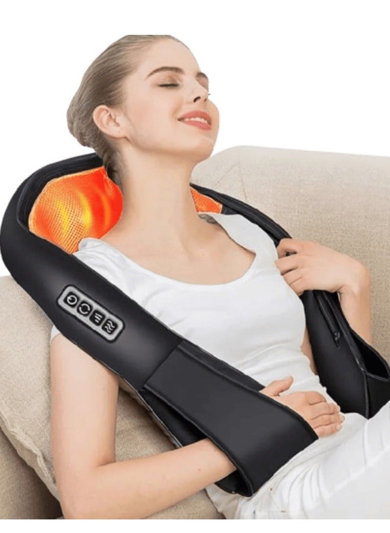 Neck and Back Massager with Soothing Heat – Shiatsu 3D Deep Tissue Kneading Electric Massage Pillow for Shoulder, Neck & Back Pain Relief – Home, Office & Car Use - Image 2