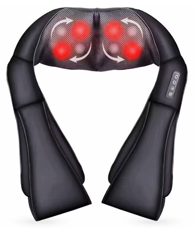 Neck and Back Massager with Soothing Heat – Shiatsu 3D Deep Tissue Kneading Electric Massage Pillow for Shoulder, Neck & Back Pain Relief – Home, Office & Car Use - Image 1