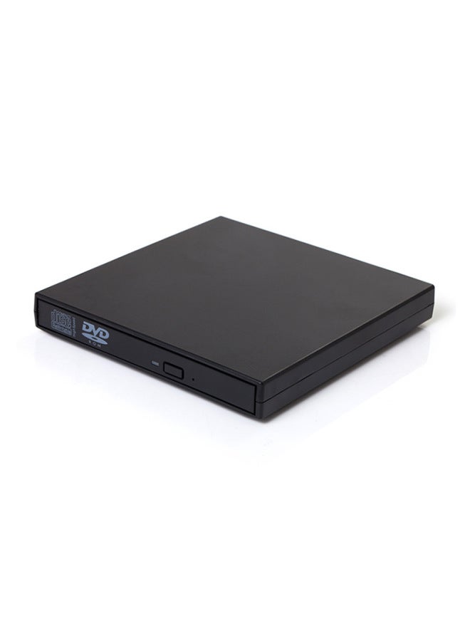 External USB Drive DVD Drive Notebook Desktop All-in-one Universal CD Burner Mobile Optical Drive-Color:Black  - Image 1