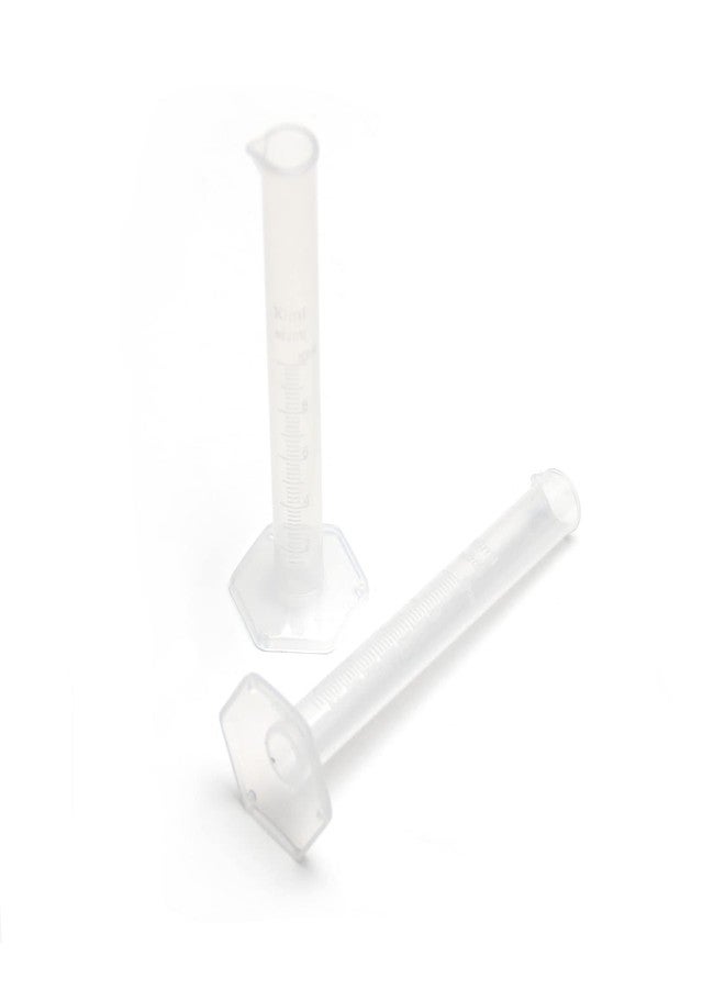 Othmro 5Pcs Measuring Graduated Cylinders 10ml Lab Cylinders Plastic Graduated Cylinders Labs Liquid Measuring Cups Measuring Cylinders for Science Lab Test Tube Beakers Clear Hex Base - Image 5