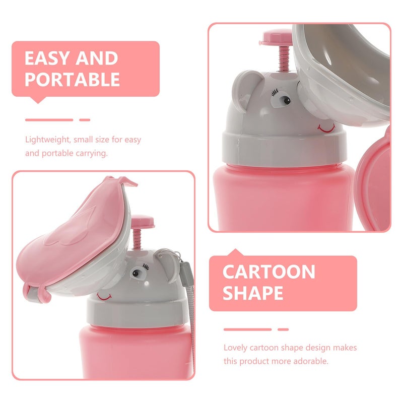 Portable Car Urinal Bottle Emergency Toilet Cartoon Design Lightweight Compact Travel Camping - Image 4