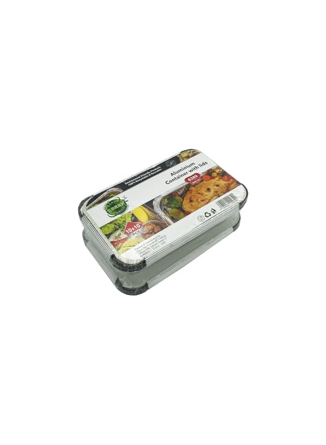 Green Tiger Disposable Food Container with Lid 800 CC, 10 + 10 Pcs Free (Total 20 Pcs) - Suitable for Lunch, Food Storage, Breakfast | With Lids - Image 2