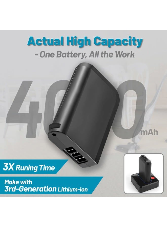 TenHutt 【UPGRADE 4.0Ah !】 18V Lithium Ion Replacement Battery for Hoover 18V Linx Battery Compatible with BH50000 BH50010 BH50015 302723001 BH50020 Cordless Stick Vacuum - Image 2