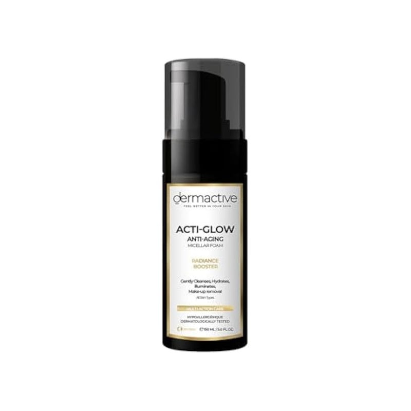 DERMACTIVE ACTI-GLOW EDA ACTI-Glow Micellar Foam 150ML, cleanser and makeup removal,For All Skin Types - Image 1