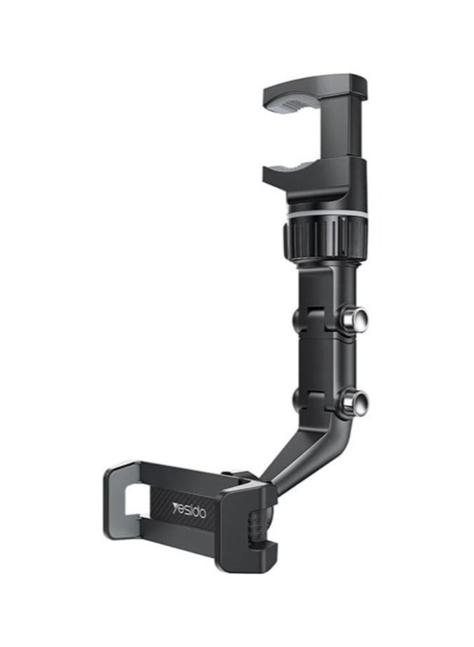 ELTRAZONE C192 Clip-on Rotating Car Rearview Mirror Mount Adjustable Bracket for 4-6.7inch Phone Holder. - Image 1