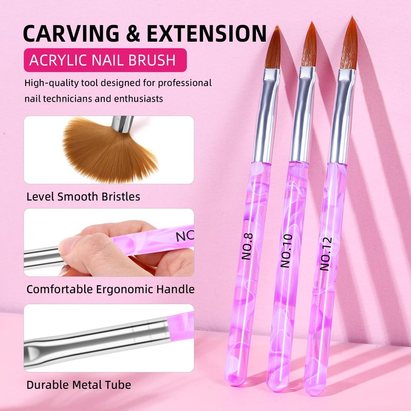 MAJOR DIJIT Acrylic Nails Kit Set 29 Colors with UV Lamp & Electric Drill, 2x60ml Monomer - All-in-One Nail Art Supplies for Beginners with Everything - Image 5