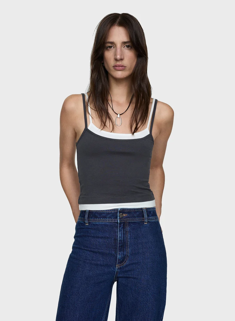 MANGO Catherin High Rise Culotte Jeans