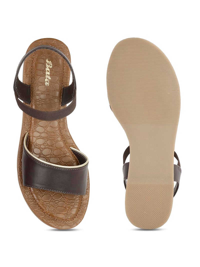 Bata 5614 Christie Sandal E 24 Dark Brown Sandals for Women|Casual outings|Party|Occasion|Festival|Comfortable|Open Toe Size- 3 - Image 4