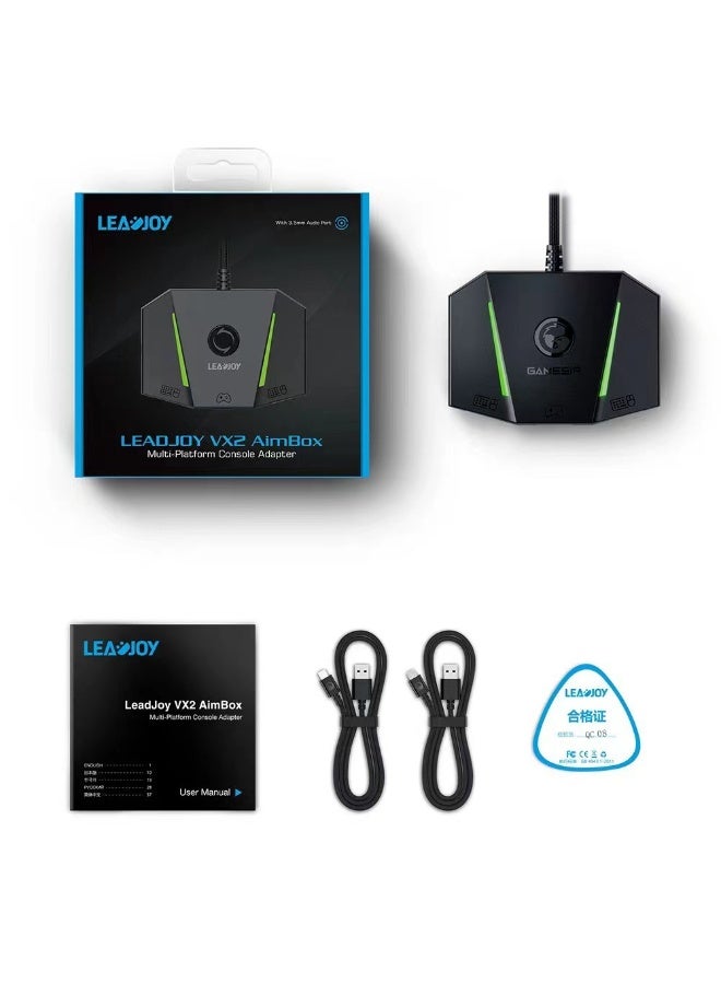 LEADJOY محول وحدة التحكم LeadJoy VX2 AimBox متعدد المنصات يدعم PS4 و PS5 و Xbox One و Xbox Series X/S و Nintendo Switch - Image 3