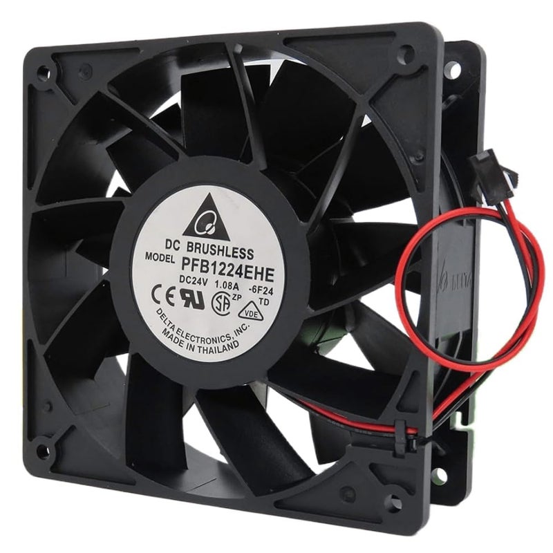 12038 12CM 24V Inverter Cooling Fan Two Wire 120X120X38MM 1.08A - Image 4