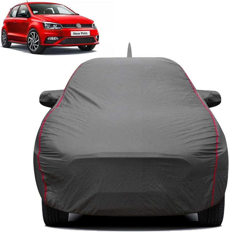 Spaiko Car Body Cover for Volkswagen Polo with Mirror & Antenna Pockets (Heavy Duty, Full Sized, Triple Stitched) Daily universal pick - Image 1
