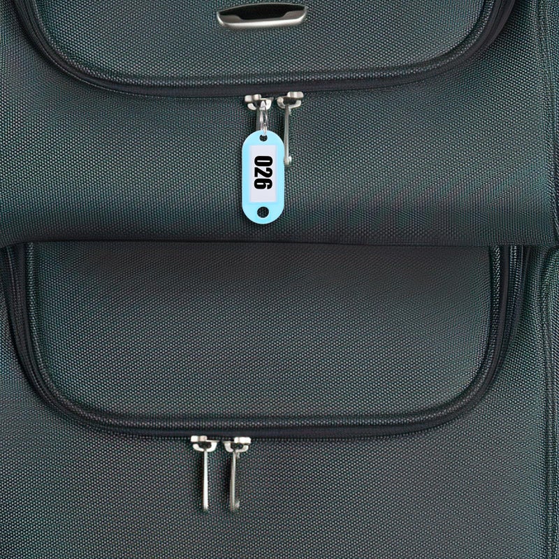 Sky Blue Luggage Tags And Key Labels 50 Pack For Travel Organization - Image 4