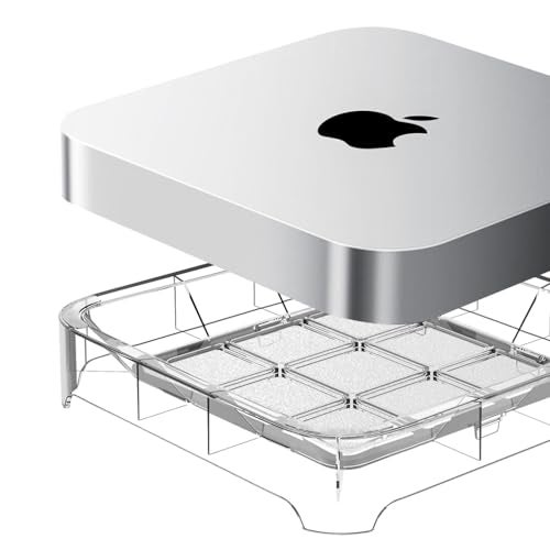 IFCASE Desktop Dust, Air Filter Stand for Mac Mini 2010-2023 M1 M2 Pro, Mac Studio M1 M2 Max/Ultra (Clear) - Image 1