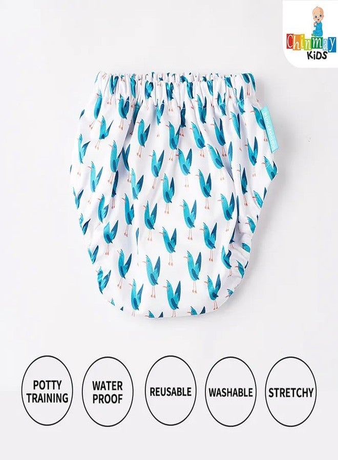 Crawl'in Reusable Adjustable Swim Diaper Combo – Pack of 3 Printed Underpants for Infant Boys & Girls | L | Color 7 - Image 4