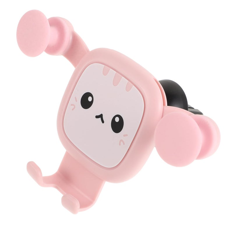 Cartoon Car Phone Holder with Gravity Air Vent Clip Easy Installation Vehicle Stand Black - Image 2