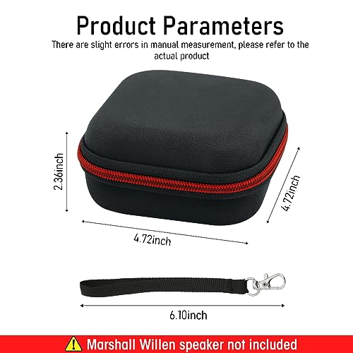 Zeitel® Carrying Case for Marshall Willen, Portable Carrying Case Cover for Marshall Speakers Willen Speaker Case with Hand Strap Anti-Scratch EVA Carring Case for Marshall Willen Bluetooth Speaker - Image 3