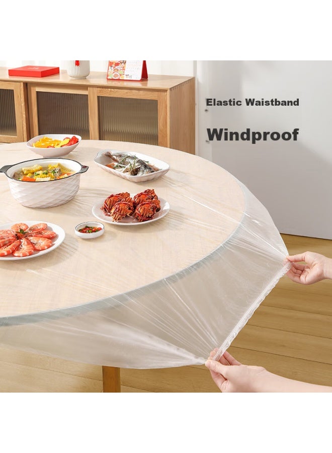 Maryya Meili Ya Disposable Table Covers, 10 Pieces, High-end Waterproof Tablecloths, Thickened Plastic Table Covers For Dining Table And Coffee Table, Oil-resistant - Image 4
