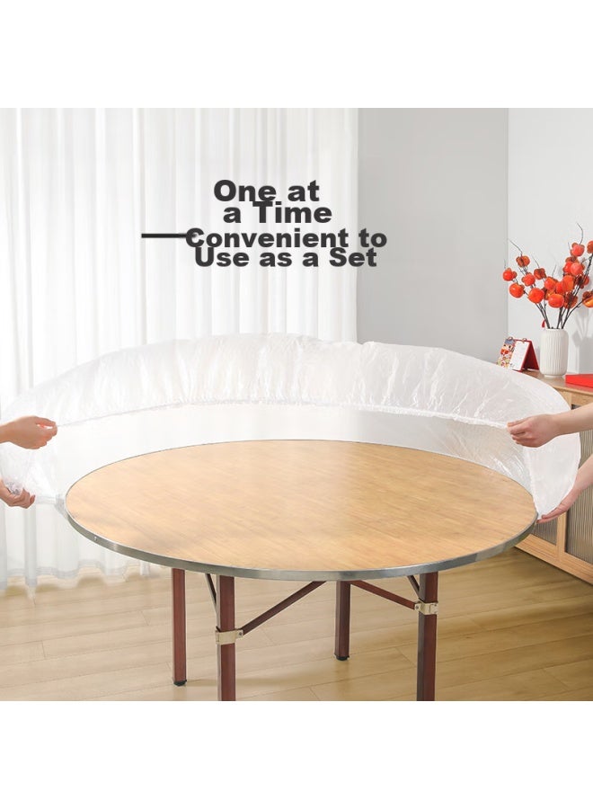 Maryya Meili Ya Disposable Table Covers, 10 Pieces, High-end Waterproof Tablecloths, Thickened Plastic Table Covers For Dining Table And Coffee Table, Oil-resistant - Image 2