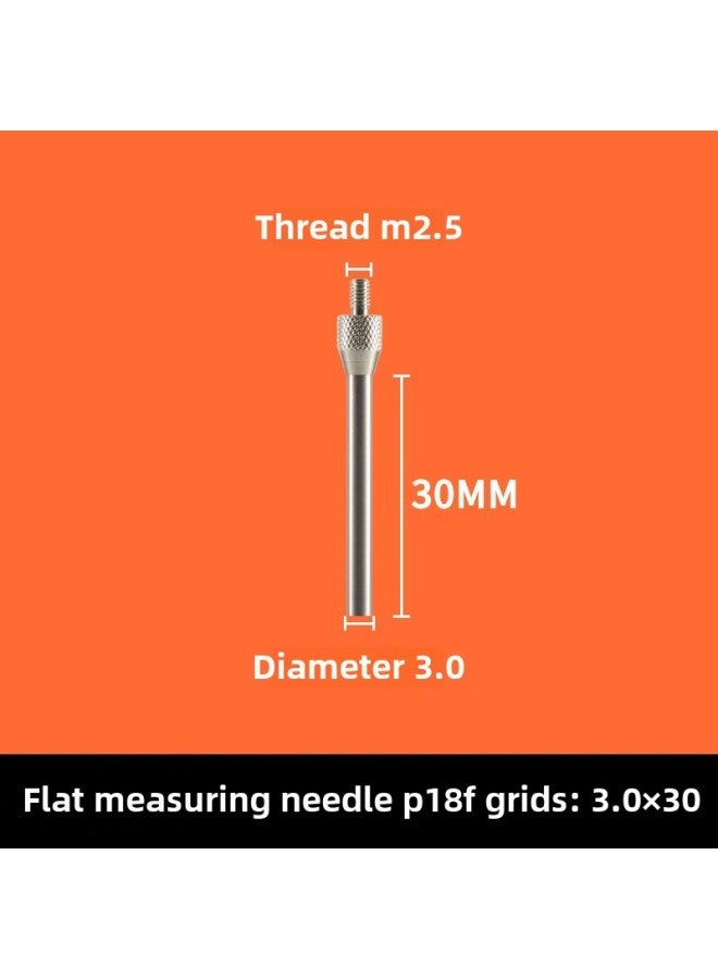 # Dial Indicator Needle Flat Tip Measuring Special-shaped Gauge Needle Curved Gauge Measuring Table. Thousands Of Minutes Meter High-Color:P18 3.0×30MM  - Image 1