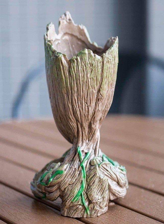 JOY LAND JOYLAND Baby Groot Succulent Pot Hero, Decorative Flower Pot Pencil Pen Holder Gift for Kids, Groot Vase Pot for Living Room, Table Decor, Balcony, Office/Home Decor (Loving Heart Groot) - Image 2