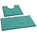 LuxUrux LuxUrux Luxury Bath Rugs by  Chenille 2-Piece Bath Mat Set, Soft Plush Anti-Slip Bath Rug +Toilet Mat.1' Microfiber - Image 2