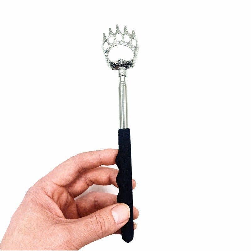 Stainless Steel Four-Section Telescopic Bear Claw Tickle Metal Tickle Rake Back Scratcher Does Not Ask For Old Man Music Tickle - Image 5