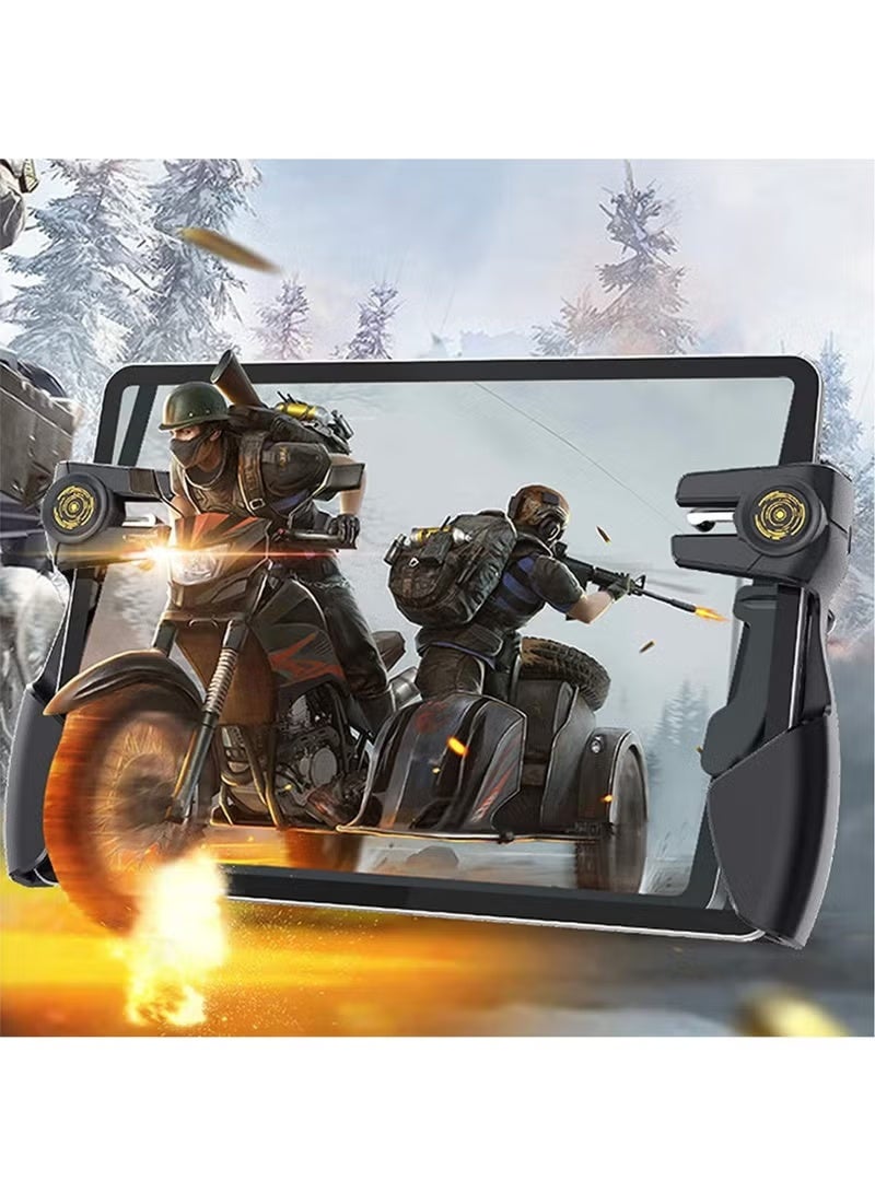Tablet Game Joystick Trigger Handle 6 Finger L1R1 Shooter Fire Aim Button Controller Fits for iPad Android Tablet PUBG Game Accessories - Image 4