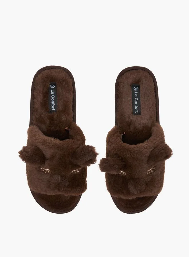 لو كونفورت Ear Applique Detail Bedroom Slides