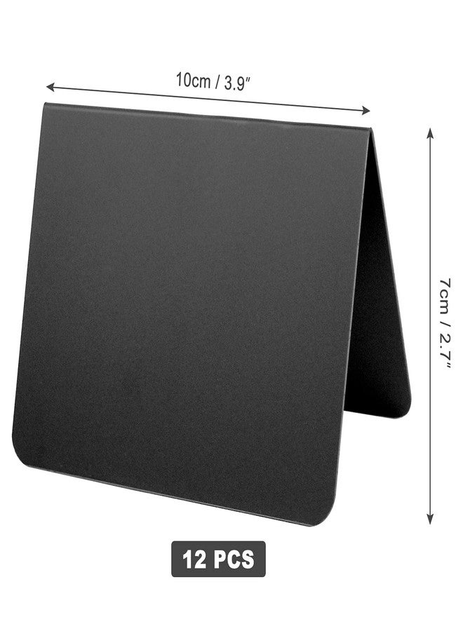 Thyores 12 Pack 4"x3"Mini Chalkboard Signs for Chalk Sign, Easy to Write and Wipe Out - Food Labels - Buffet - Party - Tables - Wedding - Bakery - Small Chalkboard Sign - Image 2