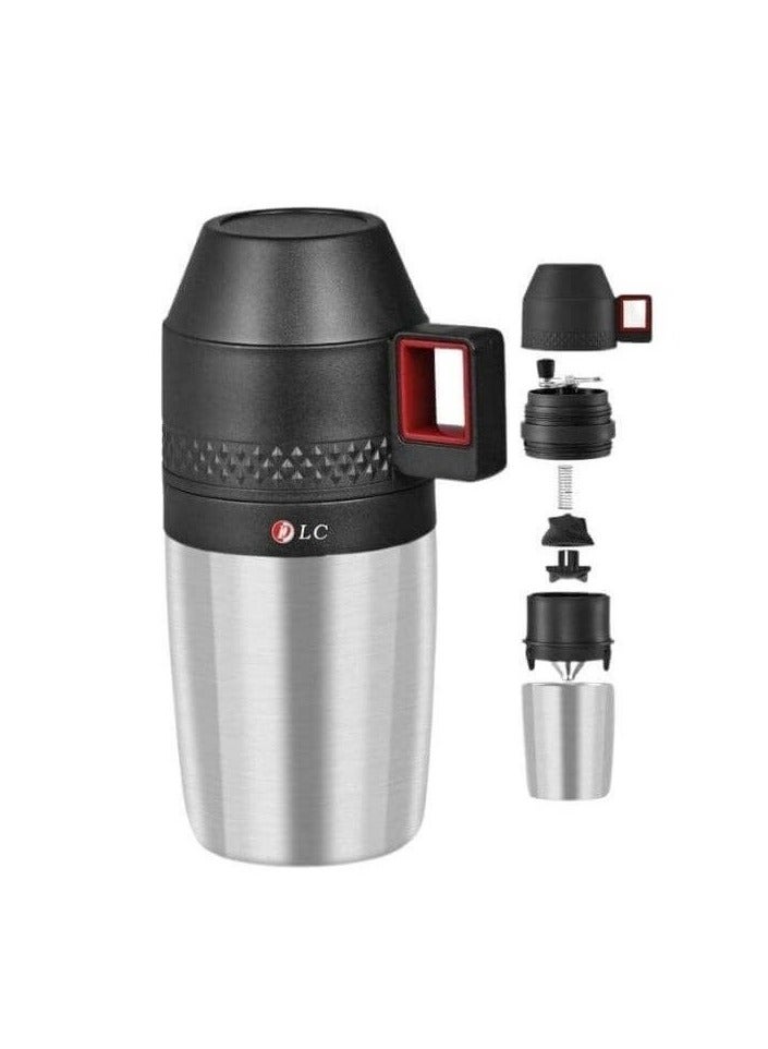DLC 2 in 1 Manual Coffee Grinder and Maker with Filter and Built-in Coffee Cup DLC 37560 - Image 3
