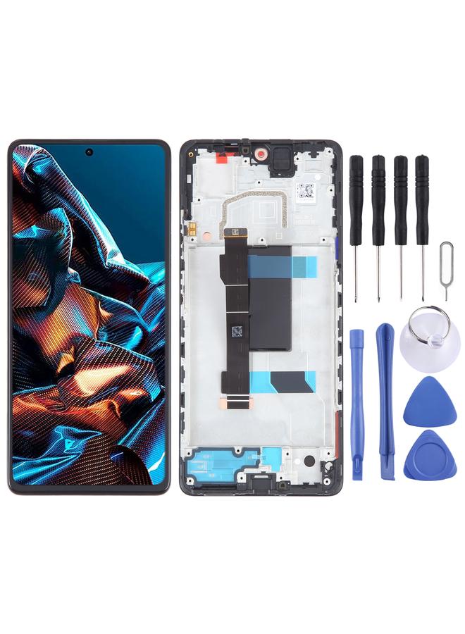 erorex Replacement OLED Material Original LCD Screen For Xiaomi Poco X5 Pro Digitizer Full Assembly with Frame - Image 1