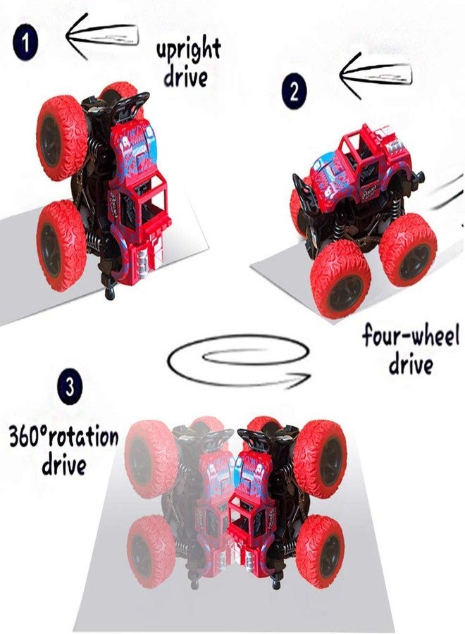 NEEL® 02 Monster Car Toy Set Push and Go Monster Car Truck Toy Friction Powered Car Toy Car for Kids Toys and Games for Kids Set of 2 Multicolor Car Monster Car Best Gift Toy Vehicles Playset - Image 4