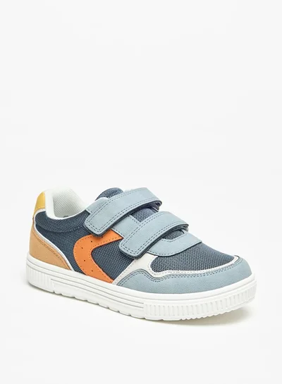 JUNIORS Colourblock Sneakers with Hook and Loop Closure
