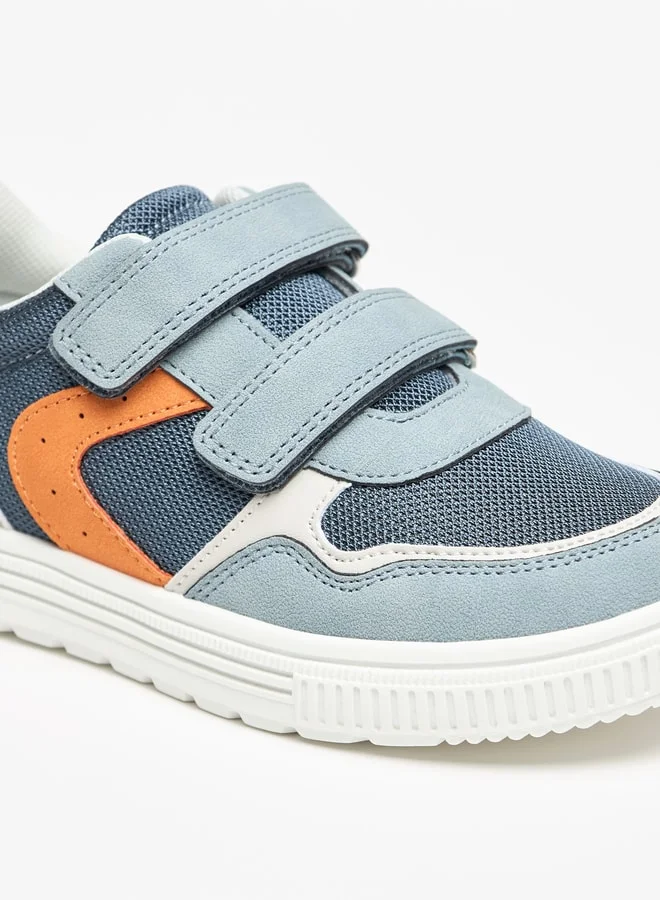 JUNIORS Colourblock Sneakers with Hook and Loop Closure