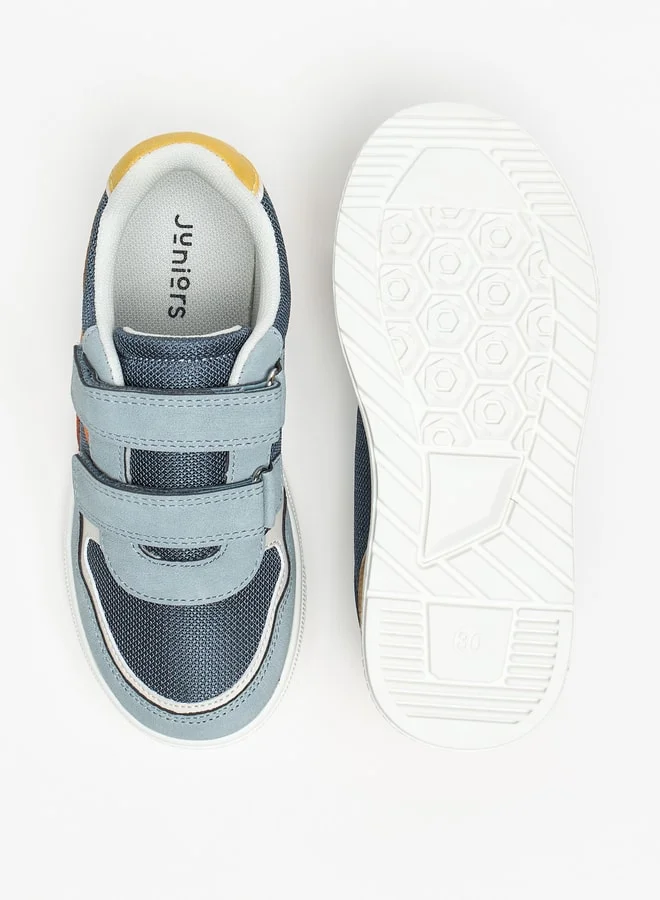 JUNIORS Colourblock Sneakers with Hook and Loop Closure