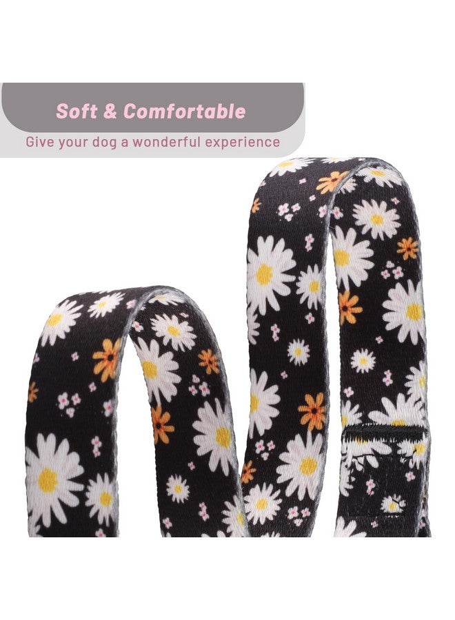 QQPETS Adjustable Soft Dog Collar: Print Flower Pink Multicolor Cute Patterns for XS Small Medium Large Pet Girl Boy Puppy Walking Running Training (XS, White Daisy) - Image 4