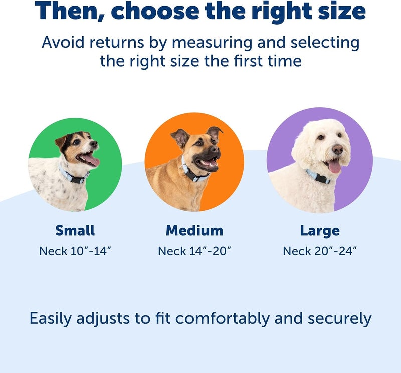 PetSafe Comfort Dog Collar Adjustable Fit for Small, Medium and Large Dog Breeds Reflective Stitching Padded Materials Built-in D-Ring Large, Blue - Image 5