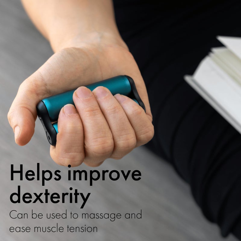 ONO Roller  Handheld Fidget Toy for Adults  Help Relieve Stress Anxiety Tension  Promotes Focus Clarity  Compact Portable Design Teal Junior Size  Aluminum - Image 3