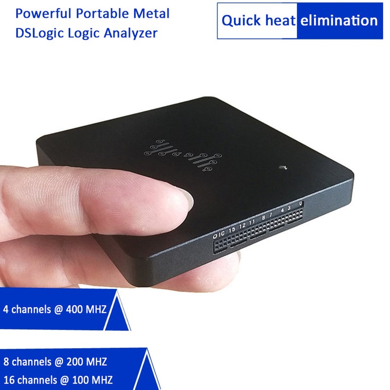 محلل المنطق المحمول القوي DSLogic معدني 16 قناة 100 ميجاهرتز يعتمد على USB لتصحيح الأخطاء - Image 3