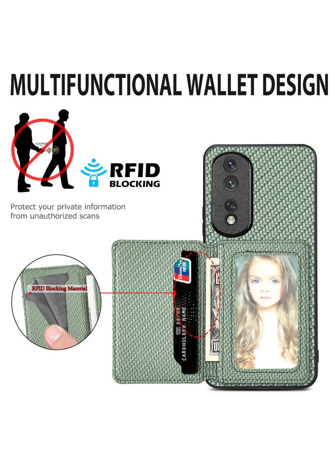 Zaboon Case For Honor Magic7 Pro Carbon Fiber Magnetic Card Bag Phone Case - Image 4