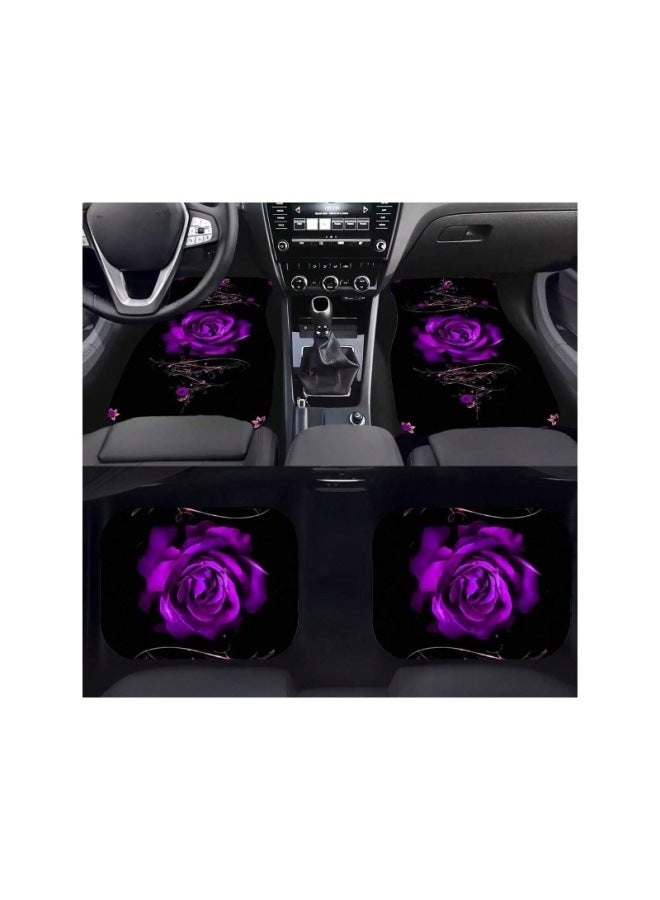 Car Mats Are Stain-resistant And Easy To Take Care Of Household Car Wear-resistant Non-slip Crystal Velvet Mats
