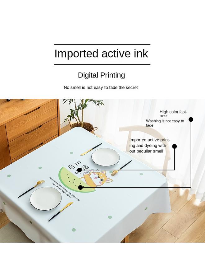 Bluejw Square Tablecloth Washable Oil-proof Waterproof Household Dining Table Square Table Tablecloth Light Luxury High-end Small Tablecloth Zhenglei New - Image 4