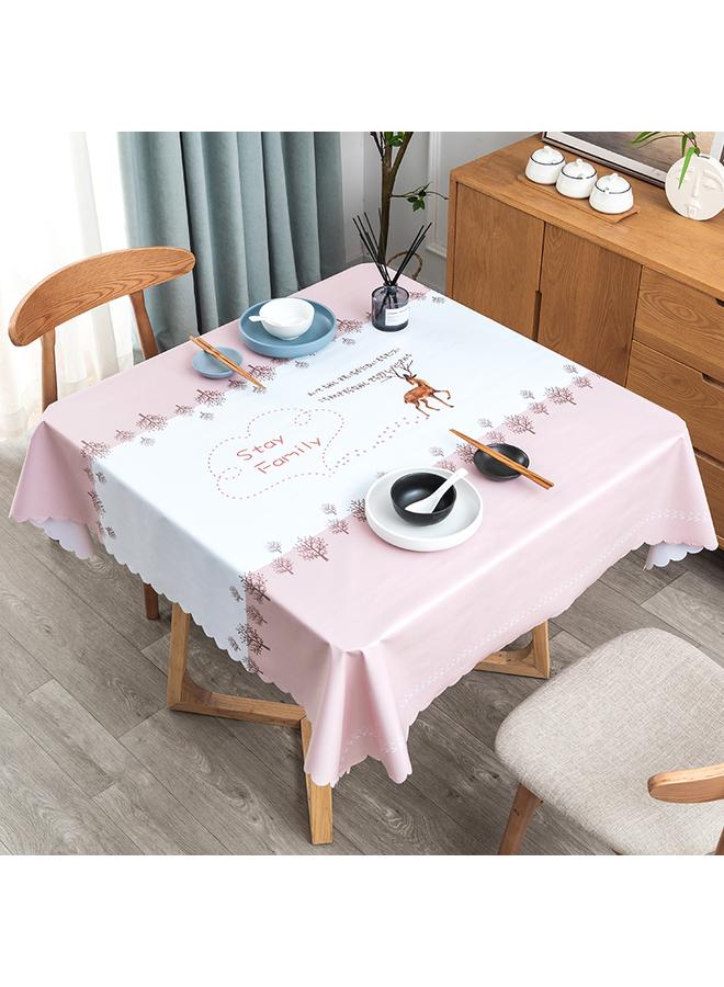 Bluejw Square Tablecloth Washable Oil-proof Waterproof Household Dining Table Square Table Tablecloth Light Luxury High-end Small Tablecloth Zhenglei New - Image 1