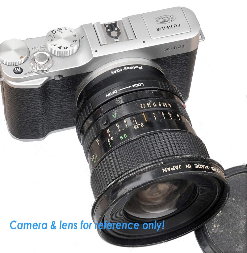 Fotasy محول عدسة Fotasy FD إلى Fuji X، محول عدسة Canon FD إلى Fujifilm X Mount، متوافق مع Fujifilm X-Mount X-Pro2 X-E2 X-E3 X-A5 X-M1 X-T1 X-T2 XT3 X-T10 X-T20 X-T30 X-H1 - Image 3