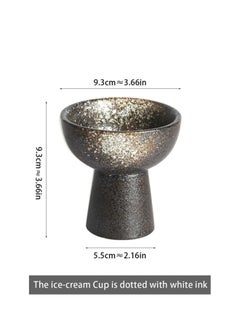 ShebSheb Ceramic Dessert Bowls,Ice Cream Bowls for Sundaes, Fruits, Salads, Snacks  - Image 4