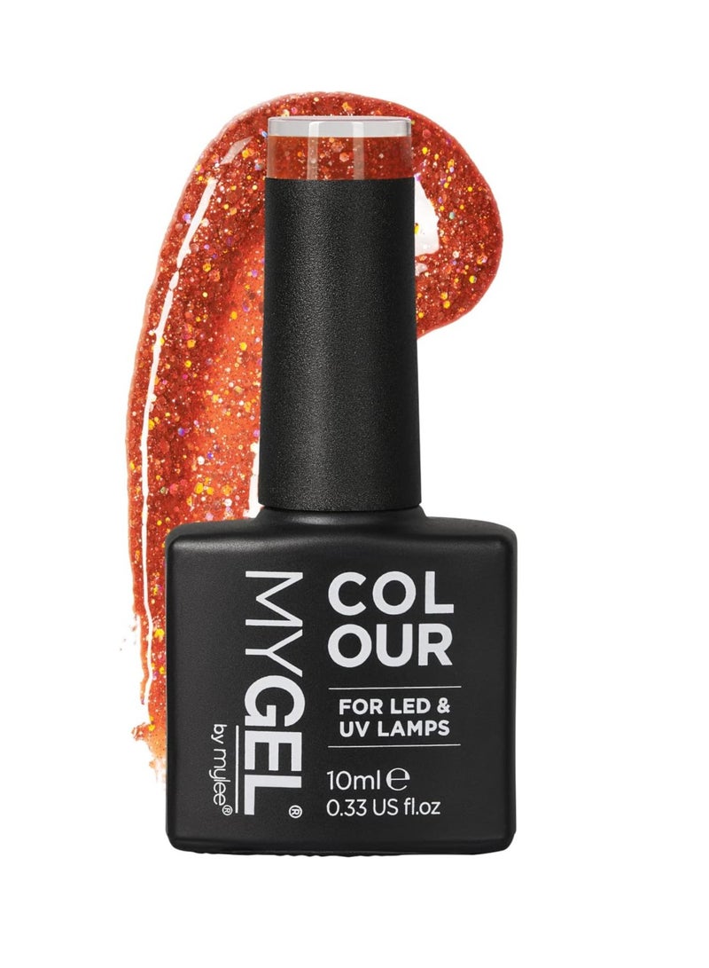 مايلي طلاء أظافر جل 10 مل مع أضواء احتفالية UV LED مع إمكانية النقع فن الأظافر مانيكير وباديكير للاستخدام الاحترافي في الصالون والمنزل مجموعة بريقات جريئة تدوم طويلاً وسهلة الاستخدام - Image 1