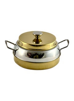 Homemaker Ellora Hotpot 5000ml Capacity - Air Tight Lid - High Quality Stainless Steel - Gold & Silver 