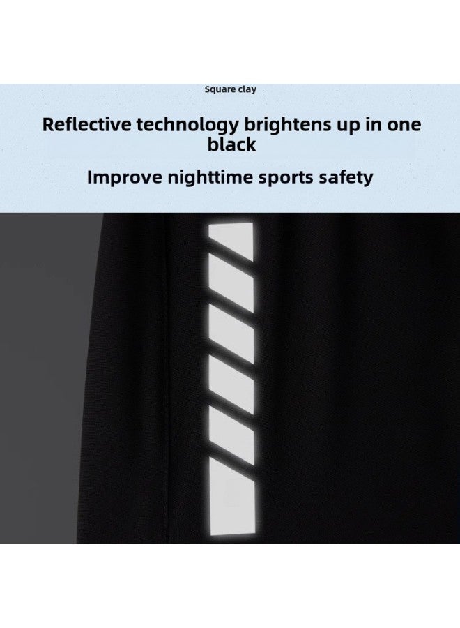 Generic Swimwear Suit Men's Sunscreen Long Sleeve Trunks Swimming Trunks Men's Swimming Snorkeling Boys Swimwear Jellyfish Diving Suit Factory-Color:Pure Black Long Sleeves + Shorts + Trousers [free Swimming Cap]-Size:S [recommended 40-50kg ]  - Image 4